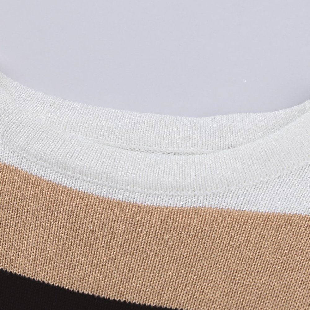 Green Colorblock Knit Sweater - Picture 8 of 10